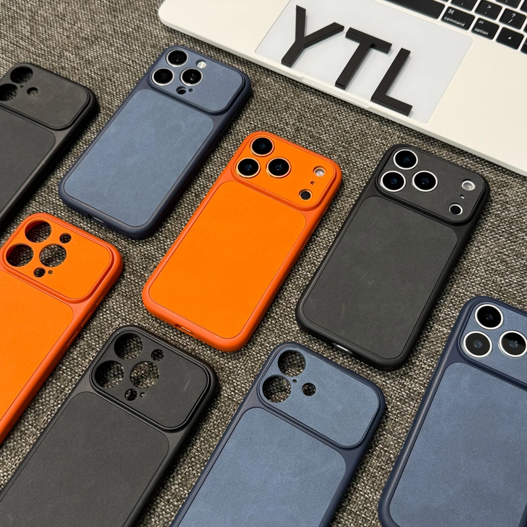 雅天立大视窗秋冬肤感贴皮适用苹果17pro/15防摔iPhone16手机壳14