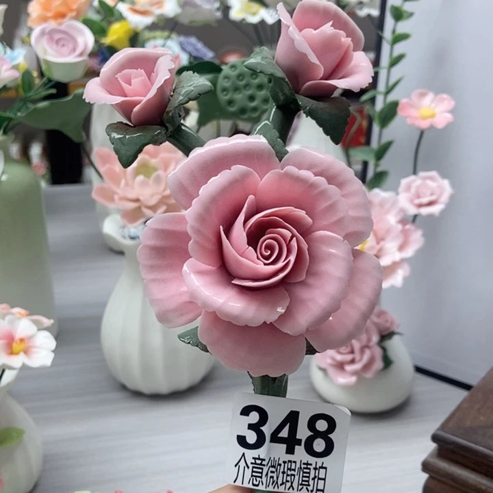 陶瓷手工制作陶瓷花