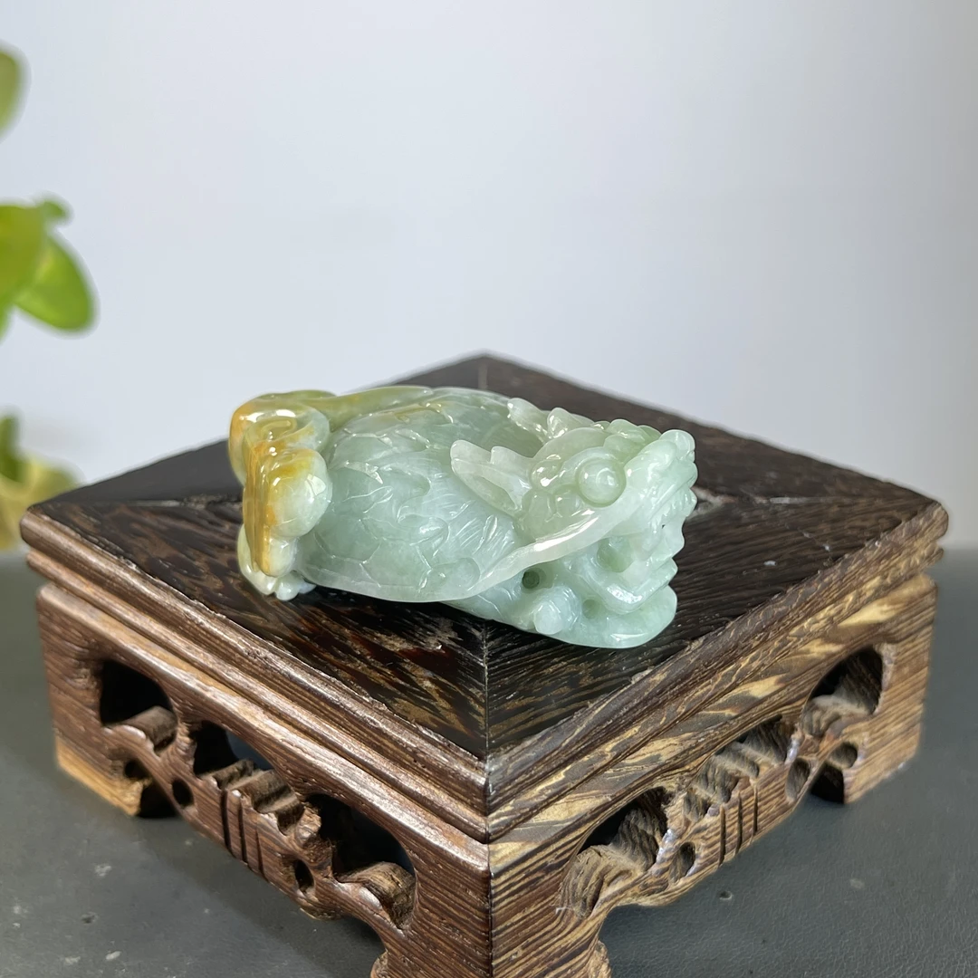 JXB11-64 天然翡翠缅甸A货 龙龟