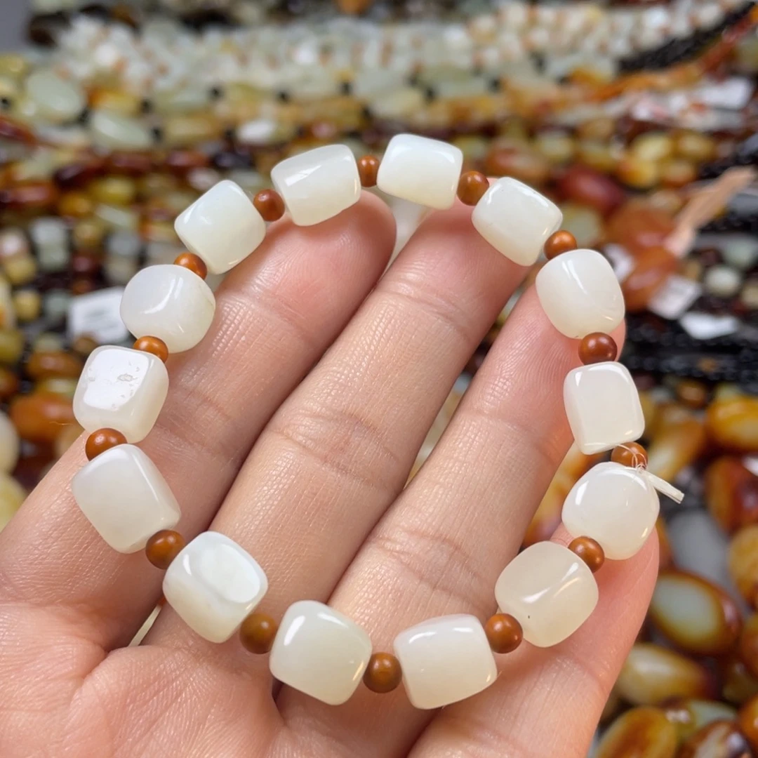 和田玉手链未镶嵌