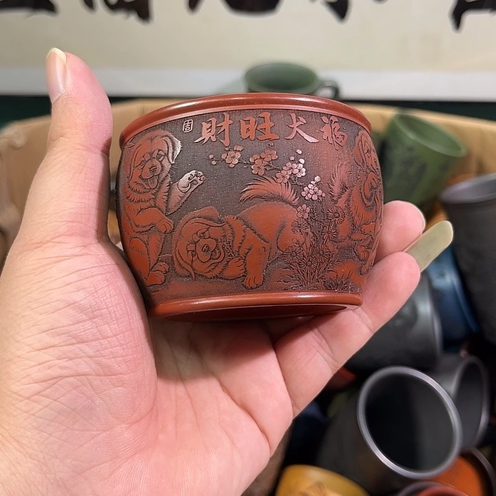 茶杯紫砂全手工紫砂主人杯