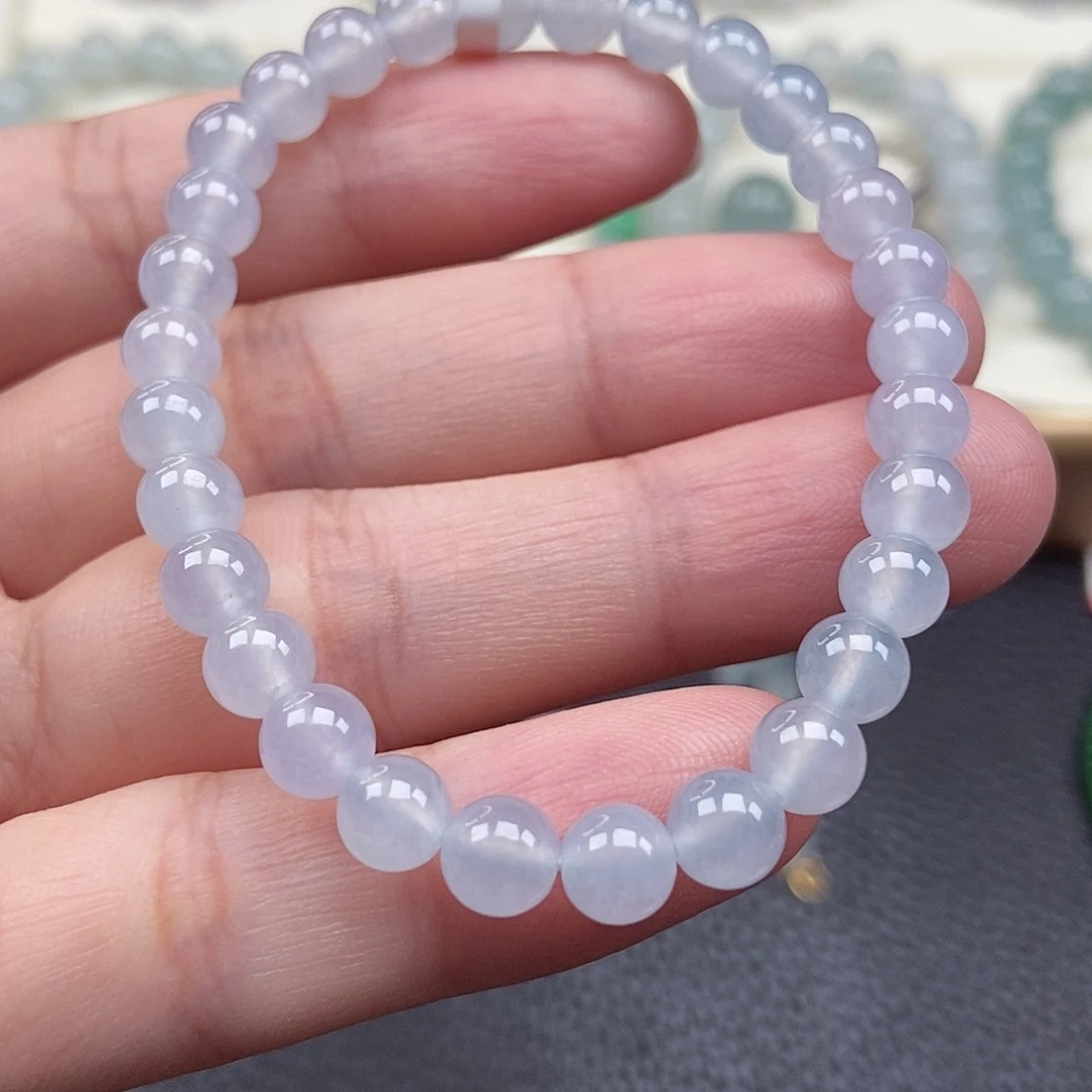 翡翠未镶嵌手链卡5.9