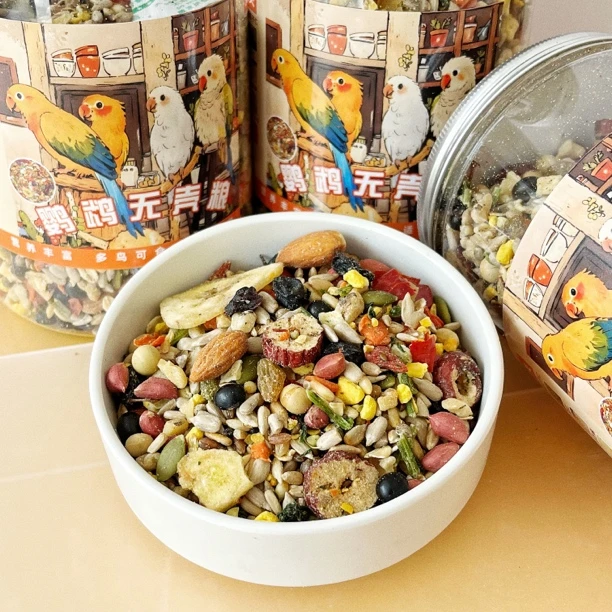 鹦鹉无壳种子粮增肥