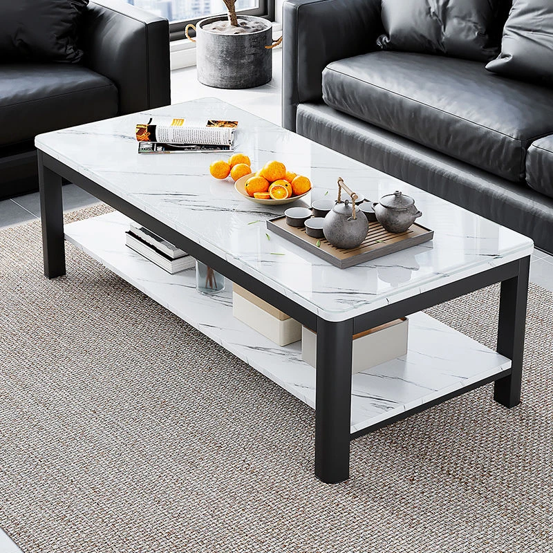 茶几客厅家用轻奢现代办公室钢化玻璃茶桌简约意简约茶几创意两用