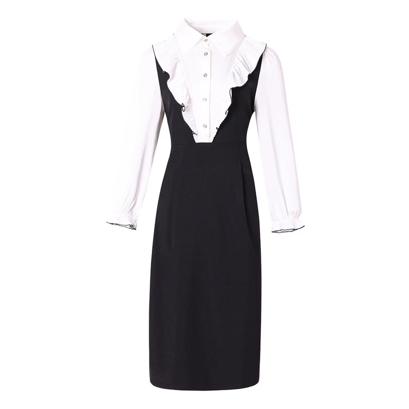 18004品牌大码女装春季款洋气时尚显瘦百搭遮肉高级感气质连衣裙