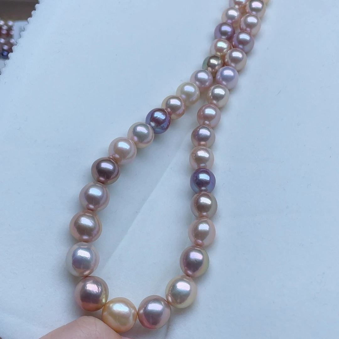 淡水珍珠颈饰银S925镶嵌