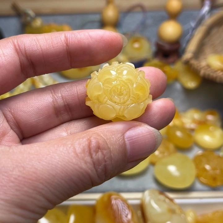 蜜蜡颈饰未镶嵌蜜蜡