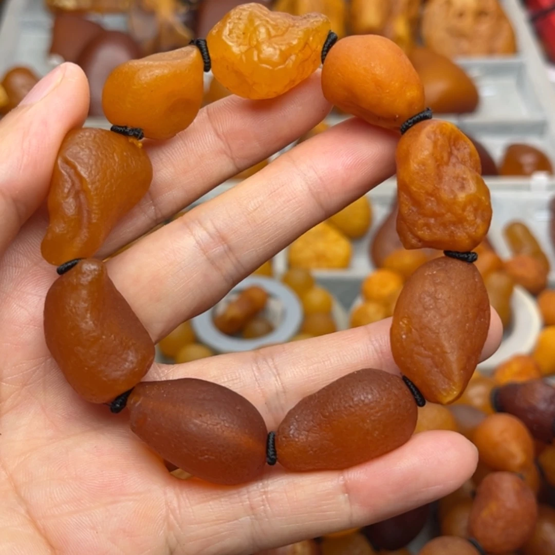 未镶嵌琥珀裸石天然蜜蜡手串
