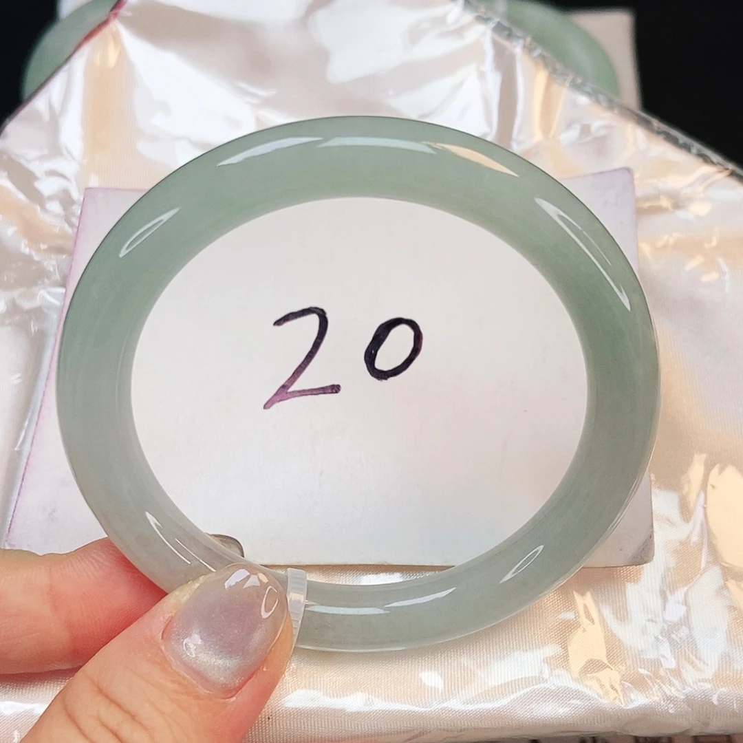 翡翠手镯未镶嵌54➕冰晴圆条