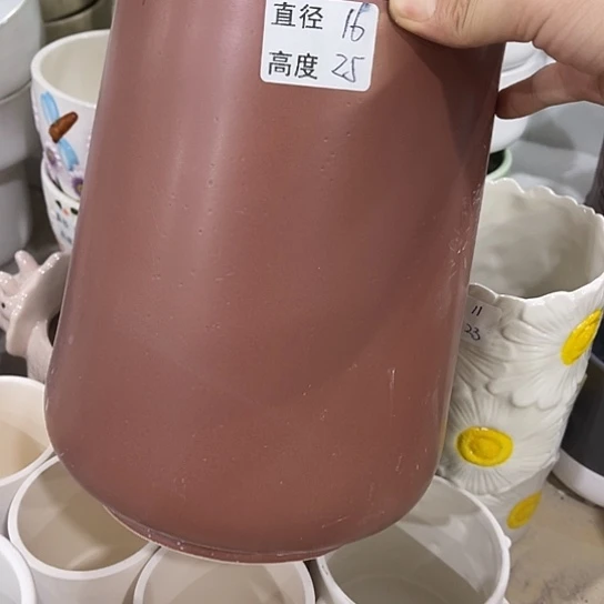 多肉绿植陶瓷花盆9.9包邮，有孔