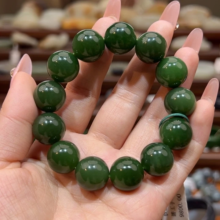 和田玉（碧玉）未镶嵌手串