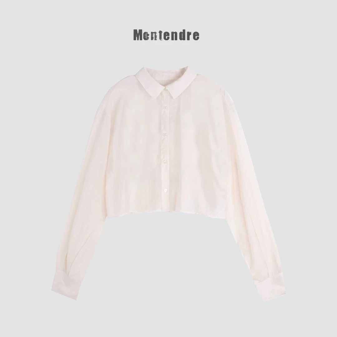 【Montendre】 夏季新款 M 纯色简约百搭气质短款上衣女外套