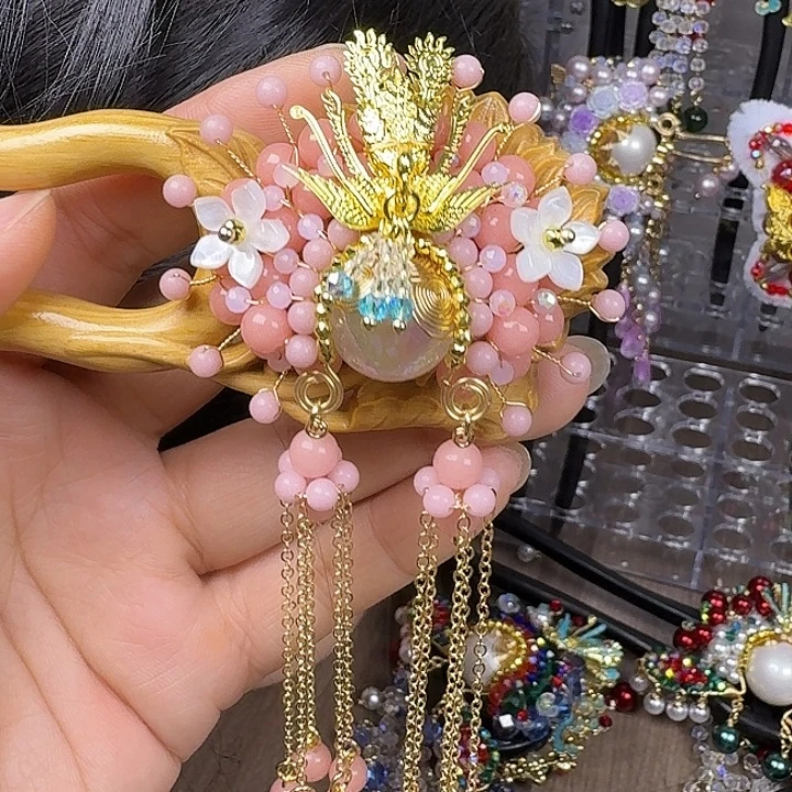 游***猴古风刀马旦发簪发饰