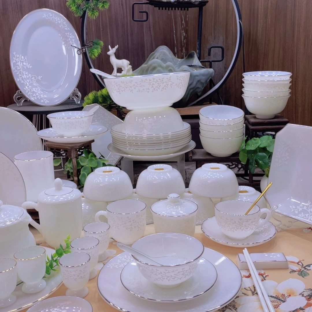 瓷暗香浮动餐具套装