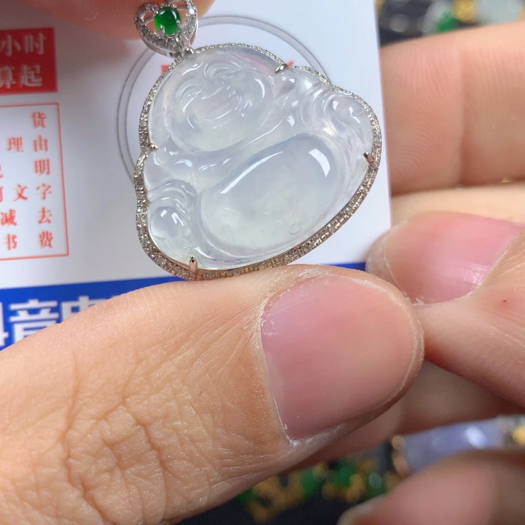 【闪购商品】翡翠颈饰18K金镶嵌翡翠