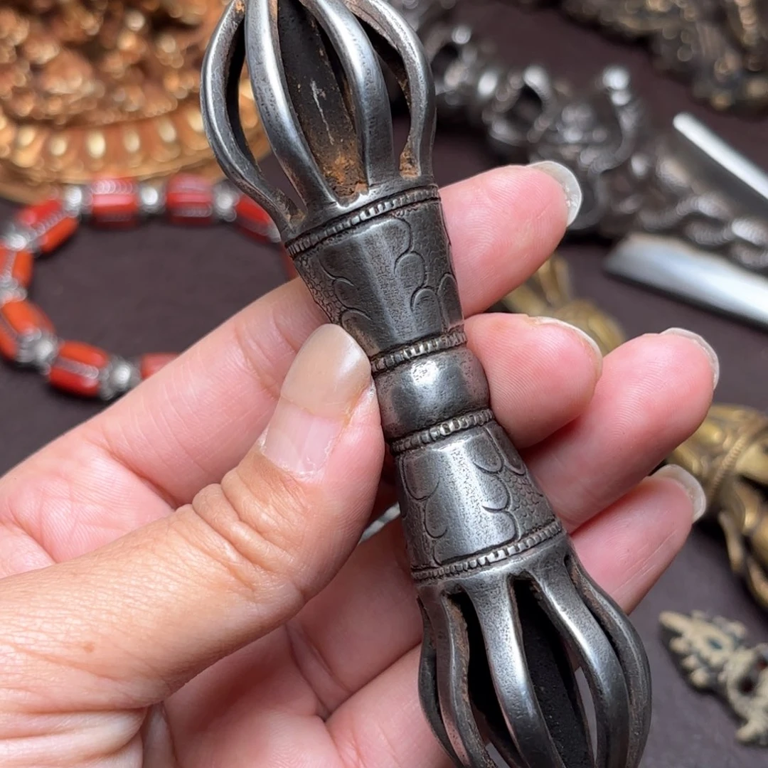 铜星月菩提吊坠项链