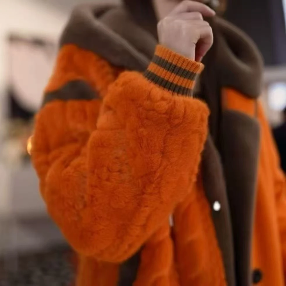 2025新品外套女冬季新款加厚时尚百搭8649秋冬加绒