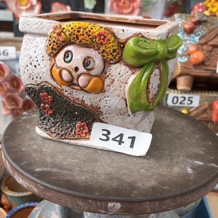 紫砂花盆粗陶材质多肉花盆