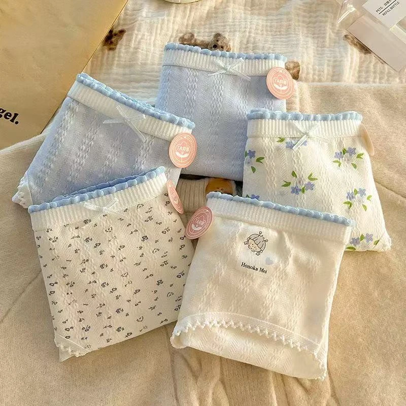 【幽兰君子】7A母婴纯色纯棉女士内裤可爱少女日系无痕学生三角裤头