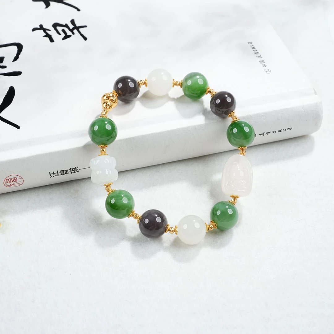 【睿泽&小池专属】S925和田玉多宝无相佛手串17*12*9/11mmKT0800107