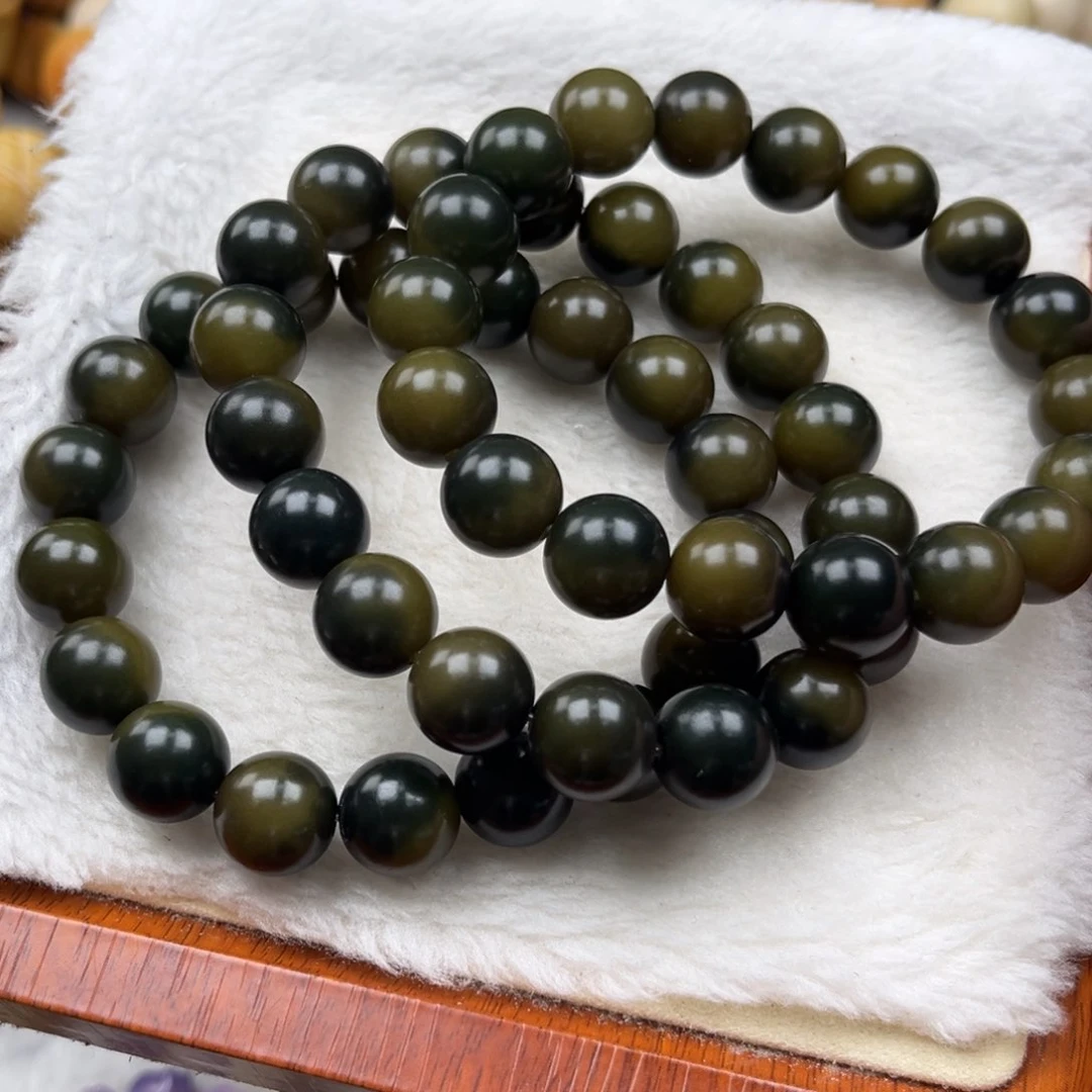 菩提根/象牙果吊坠绿圆珠卡11随机一串