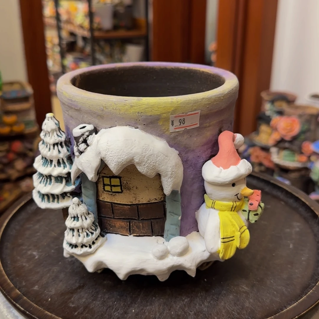 【闪购商品】北***猫粗陶手捏