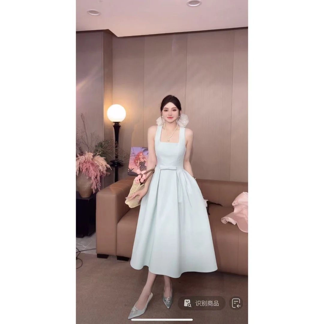 DACPAN-“掌公主”蝴蝶结无袖连衣裙 有口袋2025/盼·YP24