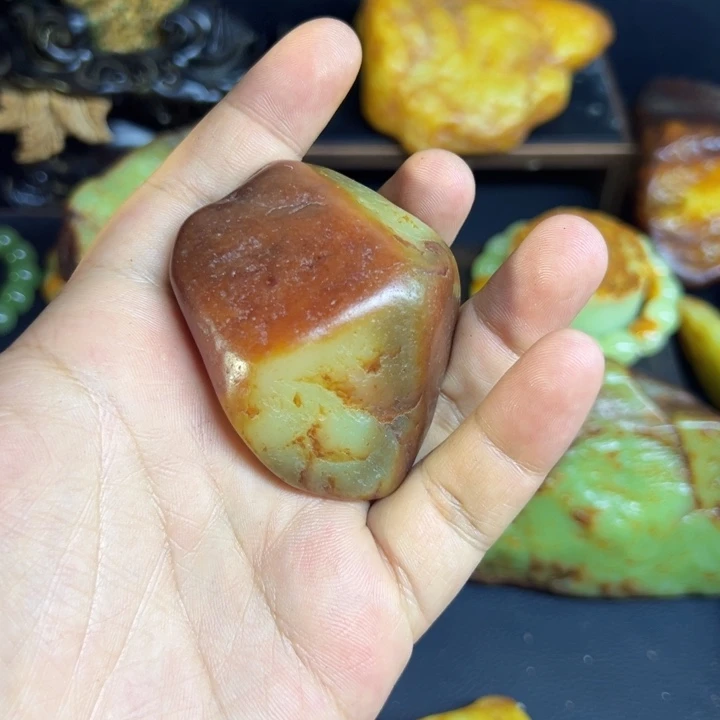 和田玉未镶嵌套链刘*七