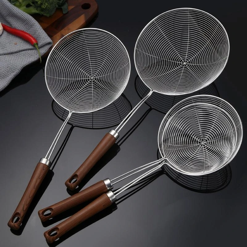 不锈钢罩滤漏勺家用厨房捞面饺子油炸过滤网筛笊篱商用火锅大捞勺
