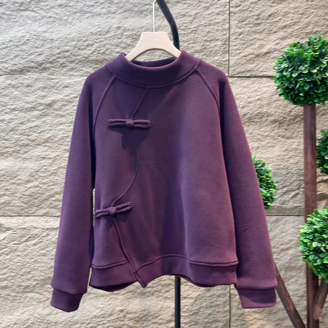 8344新款秋冬加绒休闲减龄显瘦长袖卫衣