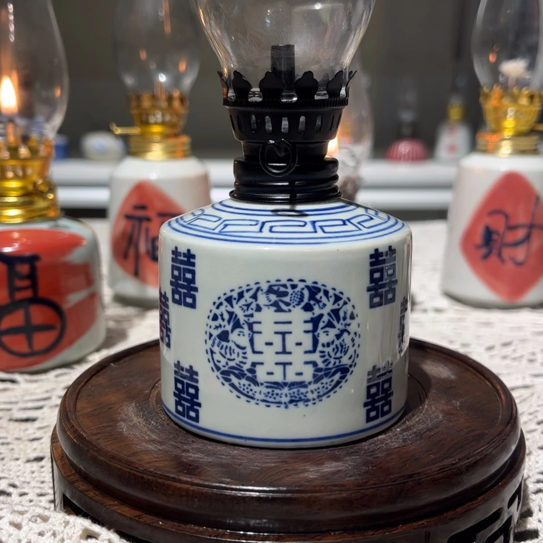 摆件景德镇陶瓷香薰灯