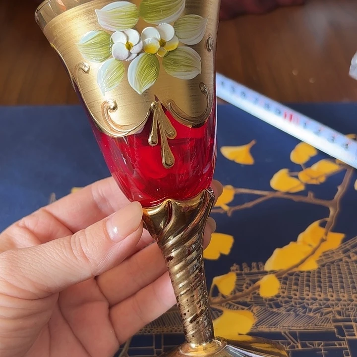 1528穆拉诺高脚杯有脱金