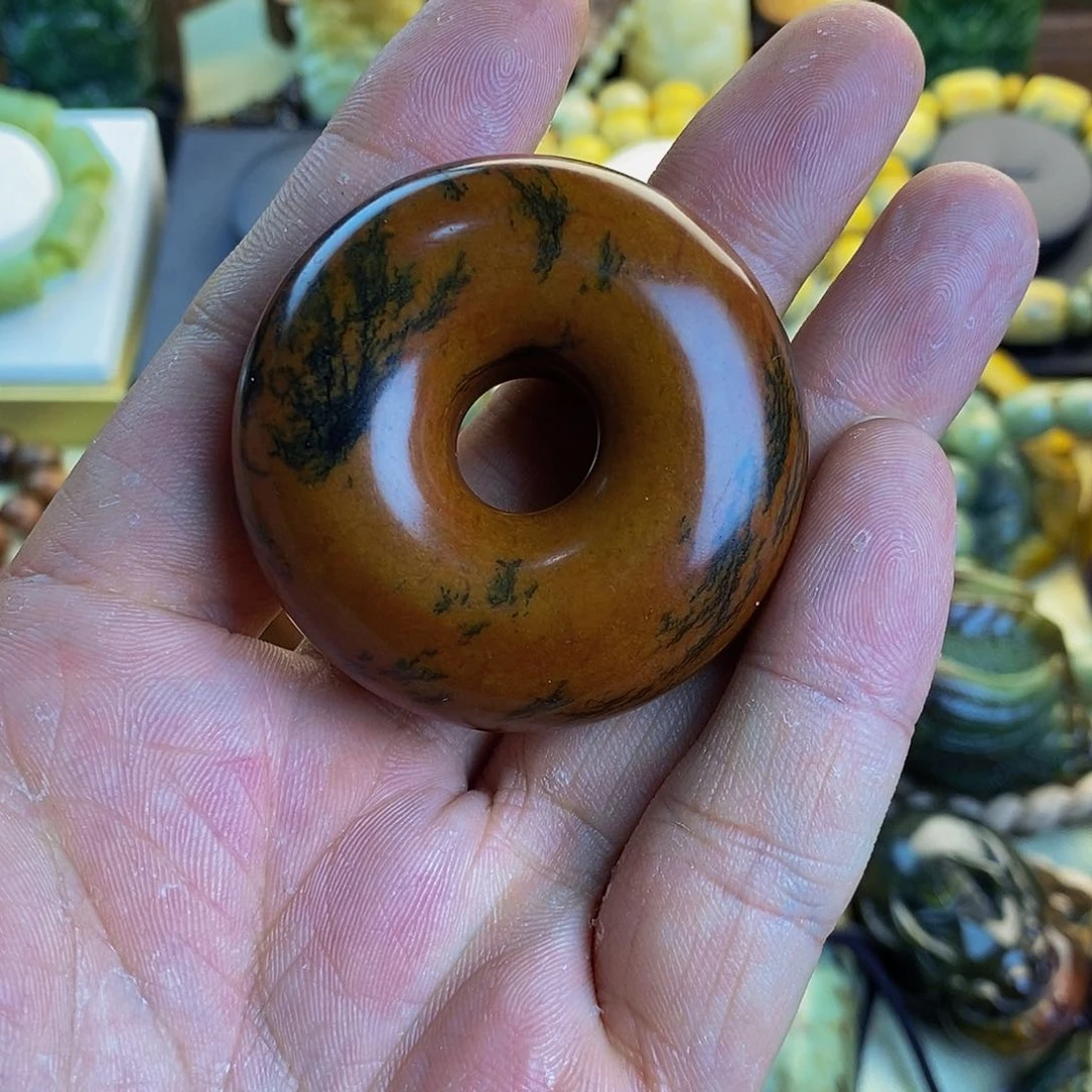 岫岩河磨玉（透闪石质玉）手把未镶嵌V**8