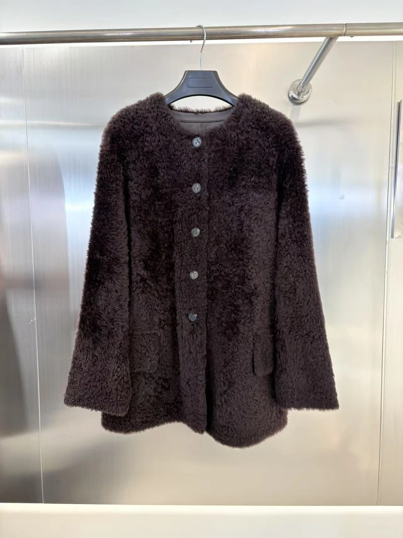 【小钱总】拉贡圆领皮毛一体 外套 24129-1 GP