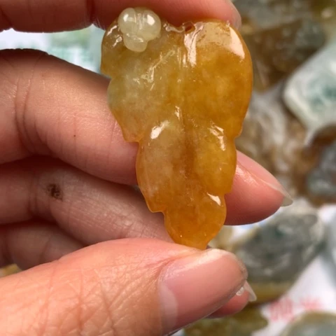 定制翡翠未镶嵌平**淡翡翠