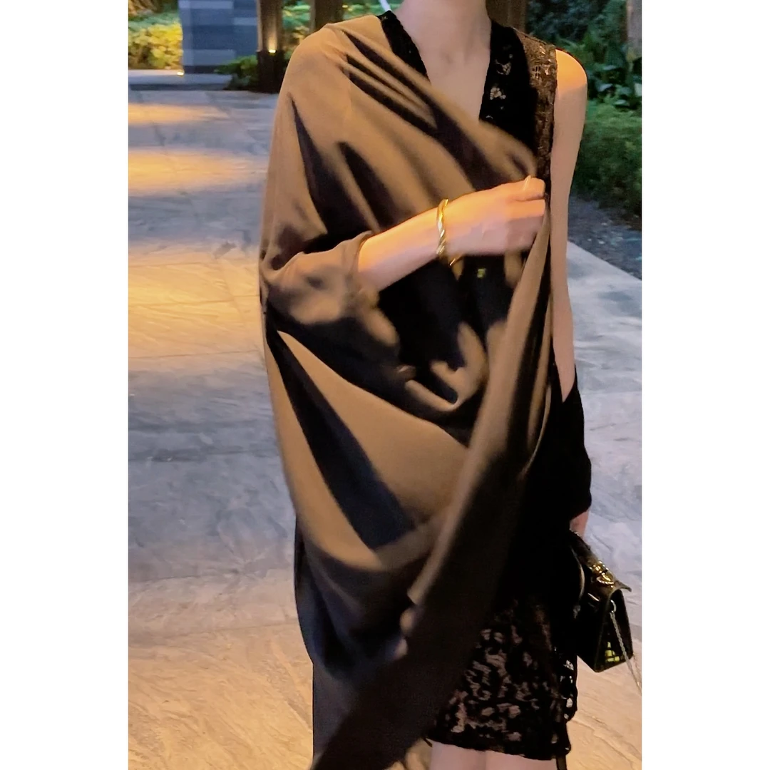 紫紫  拂月3.0   夏季飘逸不局限显瘦纯色优雅风外披 ZD05WZYL423