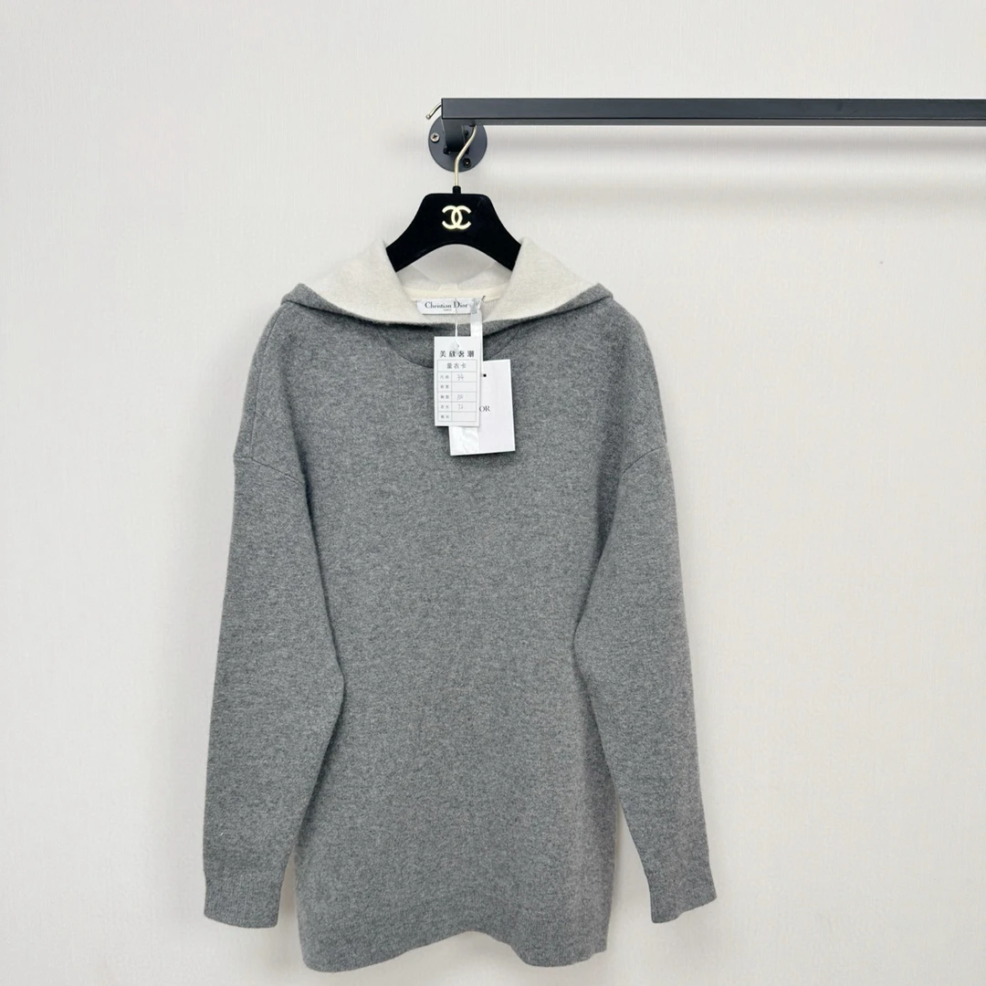 未使用 DIOR/迪奥 带吊牌数字8山羊绒毛衣 正品 34码 全新