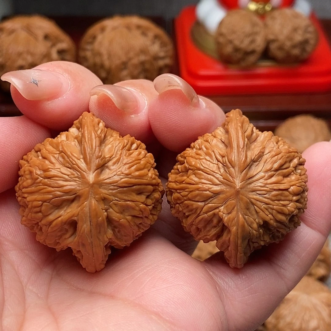 把件文玩核桃36全品毕业山地石子磨