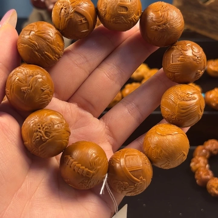 橄榄核手串/手链满工风景