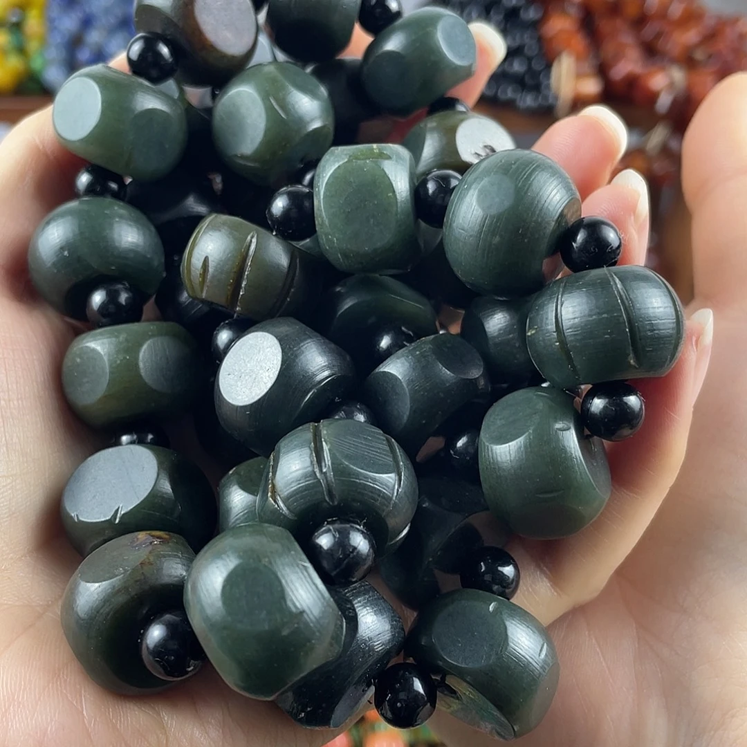 蓝***鼠玛瑙/玉髓未镶嵌车挂