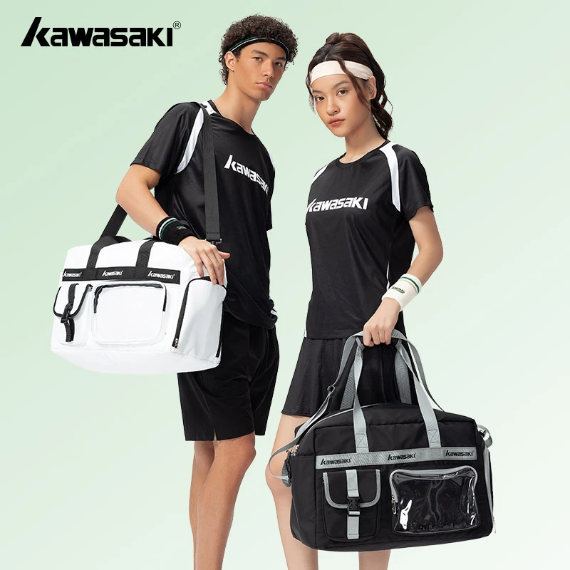 kawasaki/川崎多功能羽包男女款斜跨手提运动包专业训练包大容量