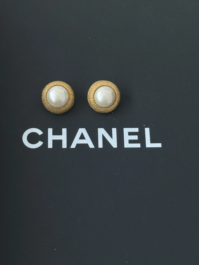 95新 Chanel/香奈儿 中古珍珠耳夹 6667791