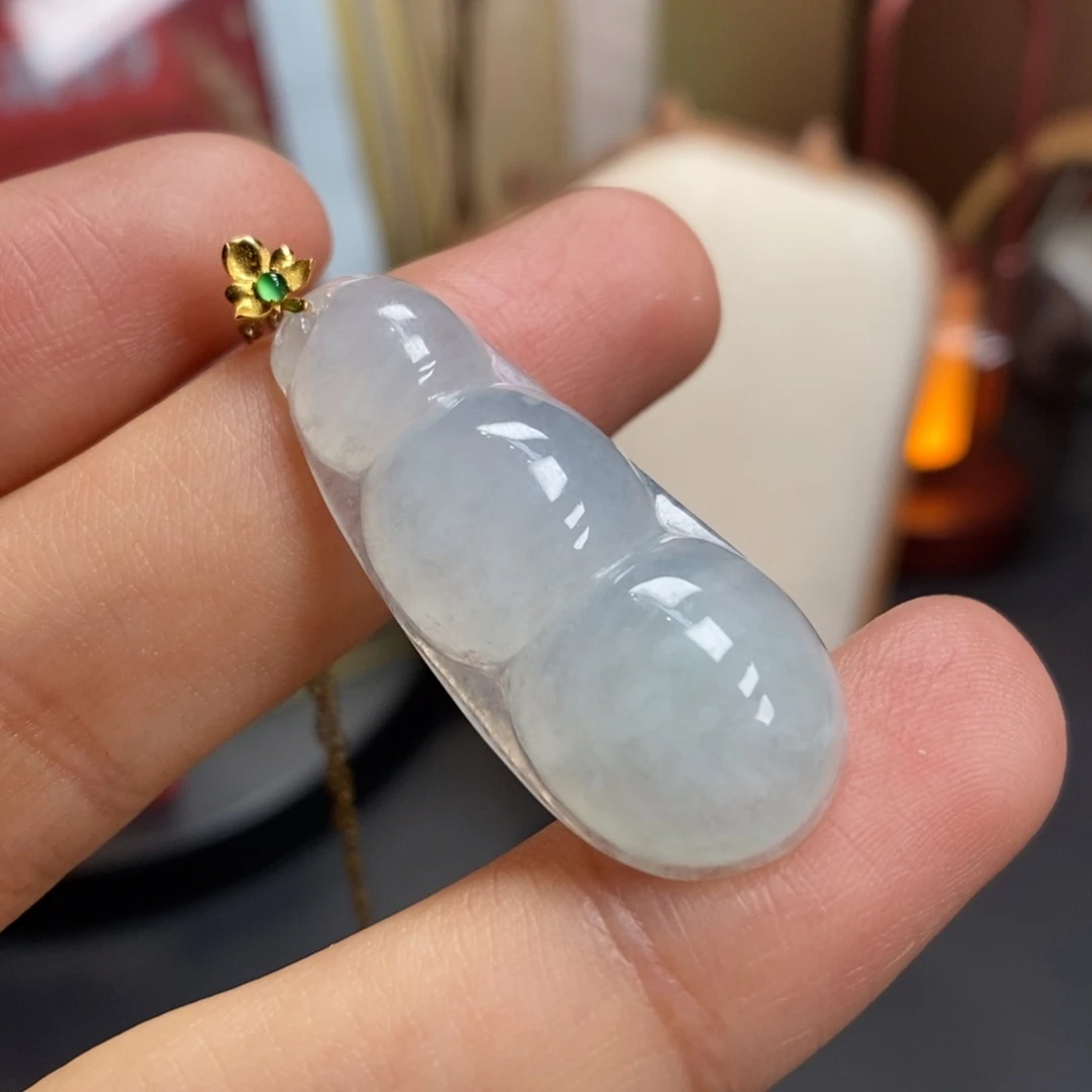 【闪购商品】颈饰18K金镶嵌翡翠13