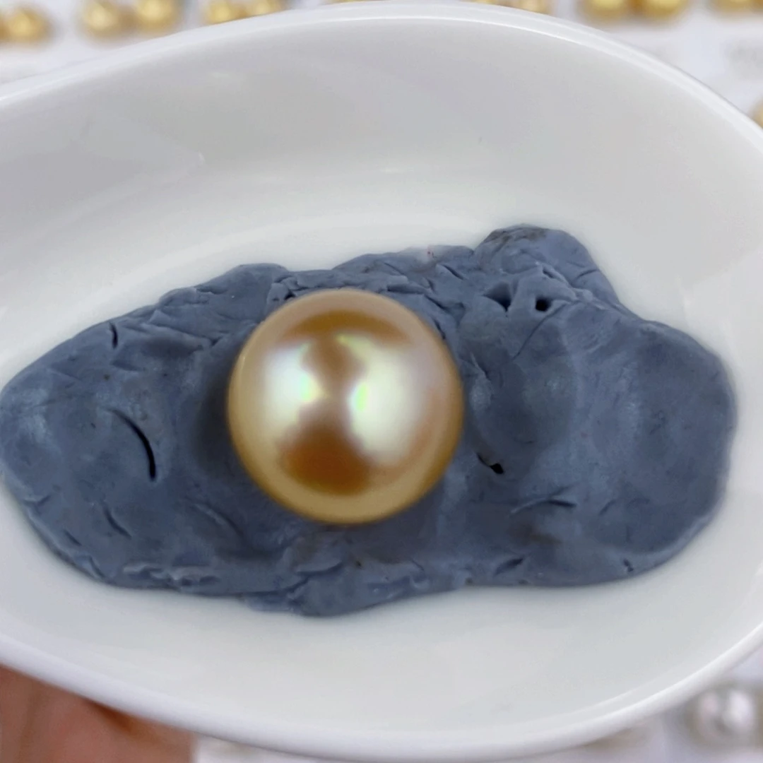 未镶嵌海水珍珠裸珠13-14南洋金珠45