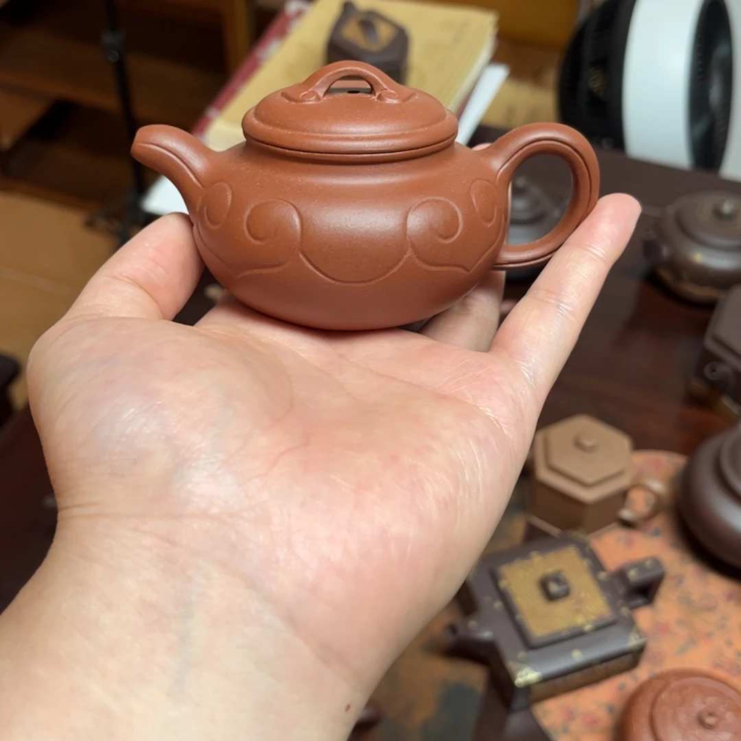 茶壶紫砂仿古如意红素