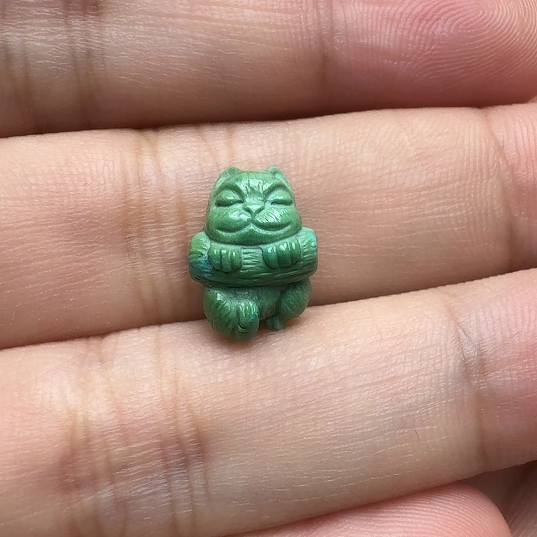 未镶嵌绿松石猫咪