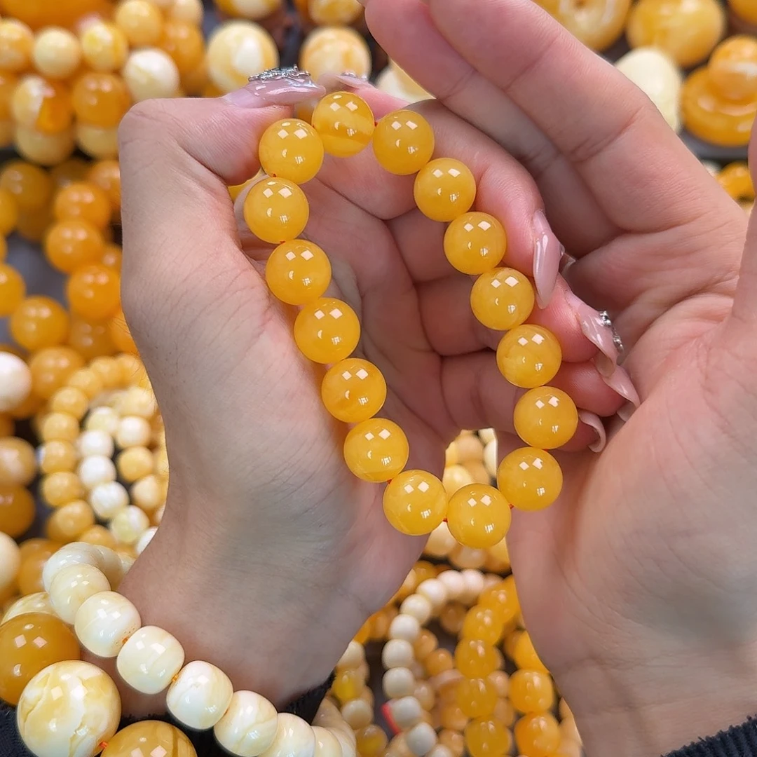 蜜蜡未镶嵌珠宝奇石同料13mm