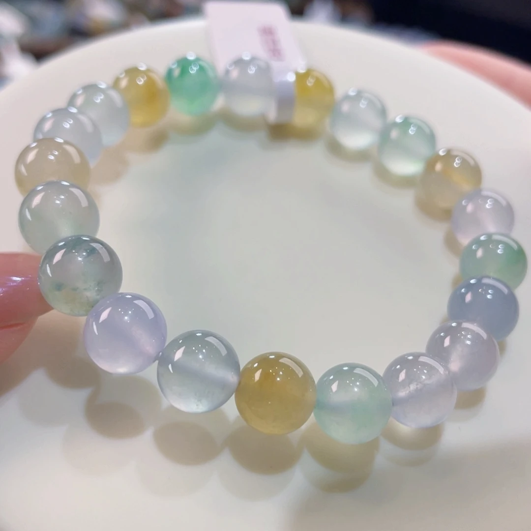 未镶嵌手链翡翠高种高色！巨美！