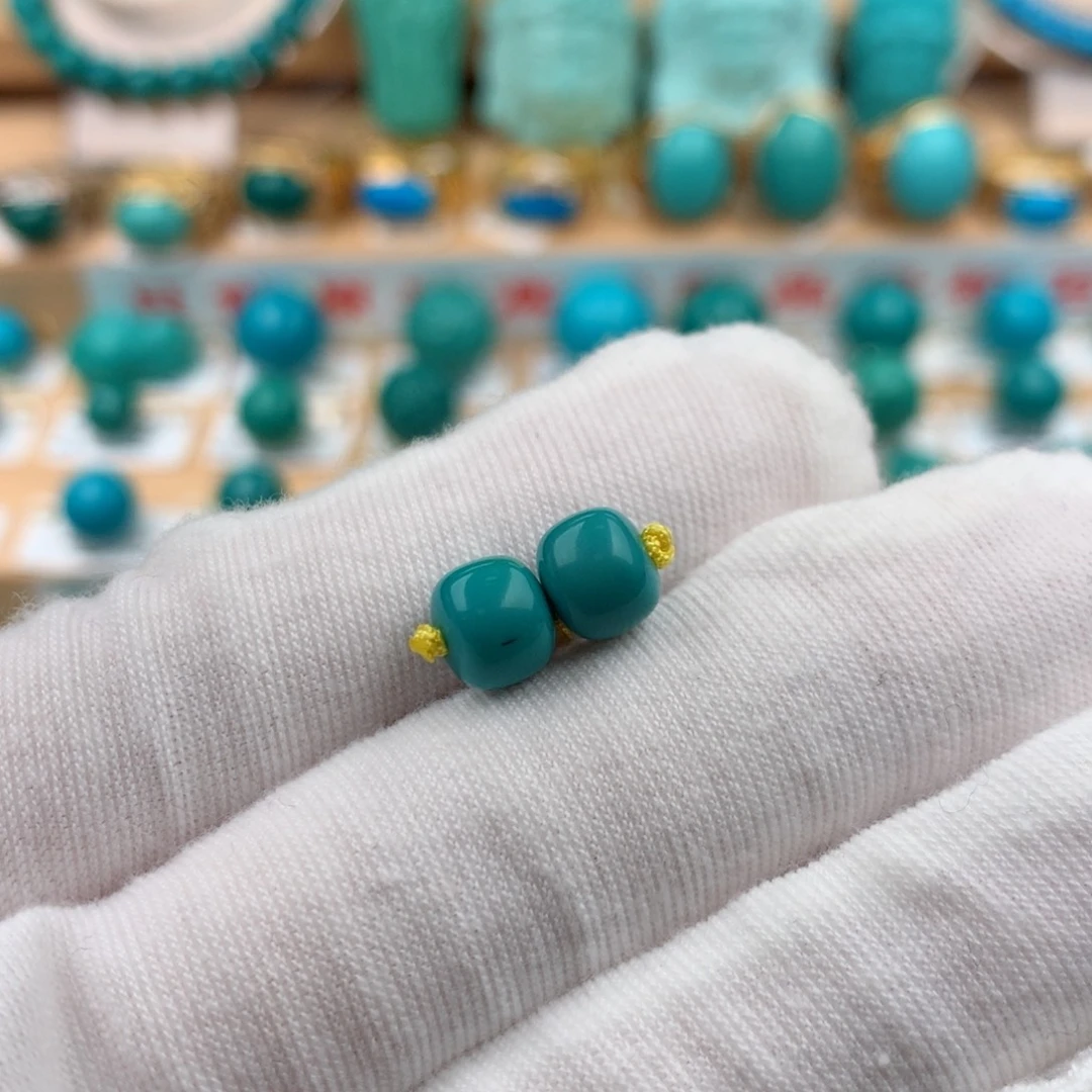 绿松石银S925镶嵌配饰