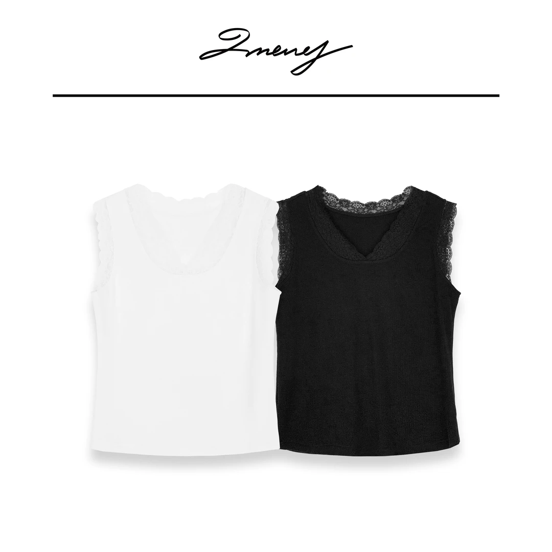 LMENY蕾丝背心~气质无袖显瘦背心打底25AP015